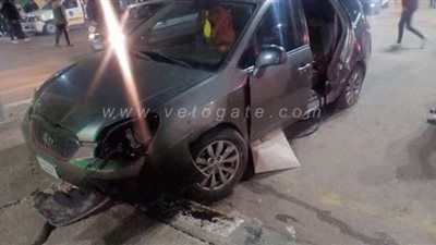 مصرع شاب وإصابة ٣ آخرين في انقلاب سيارة أعلى كوبرى الجامعة بطنطا