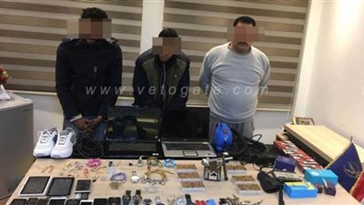 ارتكبوا 7 وقائع.. سقوط أخطر عصابة لسرقة المنازل بالقطامية