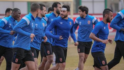 ياسر إبراهيم يشارك في مران الأهلي