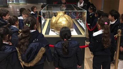 المتحف القومي للحضارة ينظم زيارة لطلاب المدراس