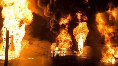 قصف محطة ومعملين للغاز الطبيعي في حمص السورية