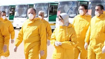 حجز سائقي أتوبيسات توصيل المصريين العائدين من الصين 14 يوما بمطروح