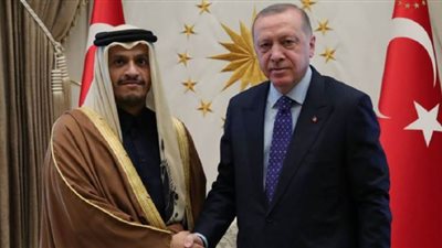 اجتماع غامض بين أردوغان ووزير خارجية قطر بأنقرة