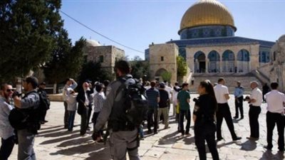 عشرات المستوطنين يقتحمون ساحات المسجد الأقصى بحماية شرطة الاحتلال