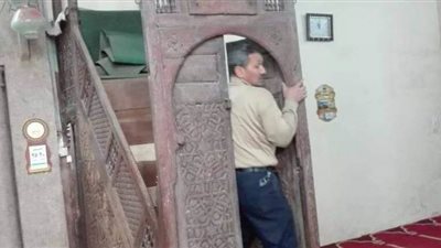 صيانة منبر مسجد الأوقاف بمشتهر في القليوبية