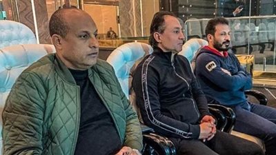 جهاز المنتخب يحضر لقاء الزمالك والحرس باستاد القاهرة| صور