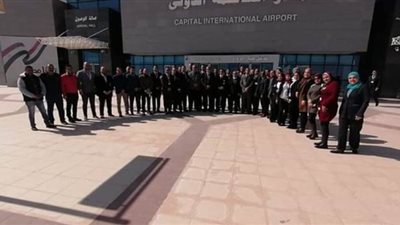 رئيس المصرية للمطارات يتفقد أعمال التطوير بمطاري سفنكس والعاصمة
