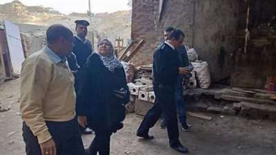 إخلاء 4 عقارات بـ