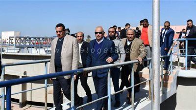 محافظ البحيرة يتفقد توسعات محطة مياه الشرب بأبو حمص