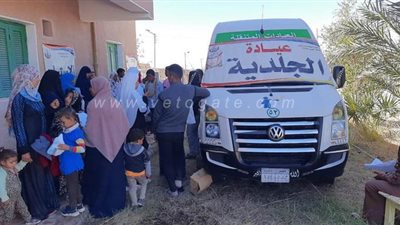 الكشف على 650 مريضا بقرى عدن بالوادي الجديد | صور