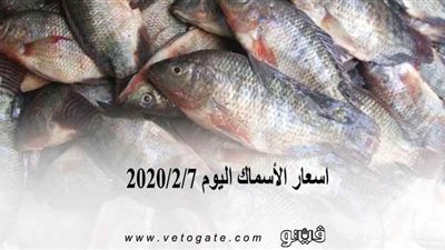 اسعار الأسماك اليوم 2020/2/7