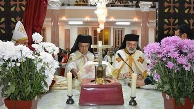 إيبارشية كاثوليك سوهاج تحتفل بتدشين مذابح كنيسة العذراء بجرجا