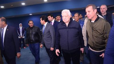 صبحي ومنصور يتفقدان الصالات الدولية للكاراتيه والجودو بالزمالك