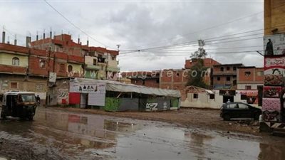 سقوط أمطار متوسطة مصحوبة بموجة برد علي مدن الغربية