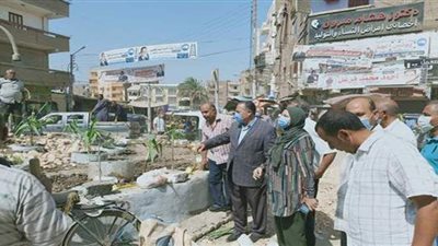 سكرتير أسيوط يترأس حملة تطوير ميادين القوصية | صور