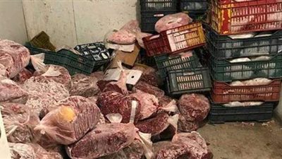 ضبط طن لحوم مستوردة فاسدة داخل ثلاجة في الغربية