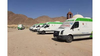 ختام أعمال قوافل أودية أبورديس بتوقيع الكشف الطبي علي ٨٤٤ حالة مرضية