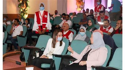 نائب محافظ الجيزة تشارك في فعالية الهلال الأحمر المصري لمواجهة مخاطر السيول | صور