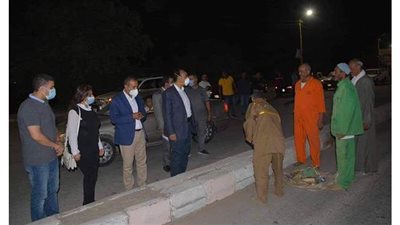 حملة نظافة ورفع إشغالات بحي جنوب المنيا بحضور متدربي البرنامج الرئاسي