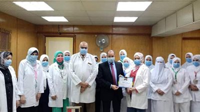 تكريم أطباء وتمريض  الأورام بمبرة الزقازيق