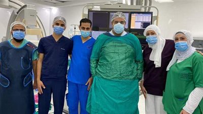 الرعاية الصحية: إجراء قسطرة مخية لمريضة مسنة  بـ ٣٠٠ جنيه فقط