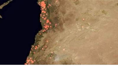 لقطات من حرائق الغابات في سوريا | فيديو