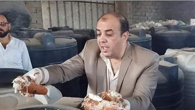 ضبط ٣٨ طن مخللات غير صالحة للاستهلاك الآدمى ببنى عبيد