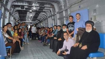 أسقف وكهنة  ألماظة والهجانة وشرق مدينة نصر في زيارة لمتحف القوات الجوية