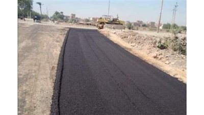 طرق المنيا:  البدء فى أعمال إعادة رصف طريق ماقوسة