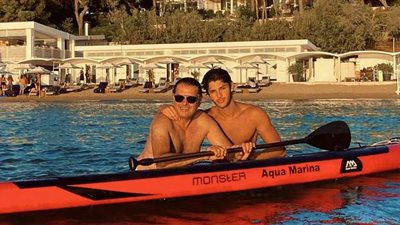 راغب علامة ينشر صورة مع ابنه لؤي:  عندما يتجسد القلب بصورة إنسان