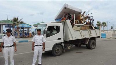 شرطة المرافق ترفع 725 حالة إشعال طريق وحجز 2 تروسيكل بالجيزة