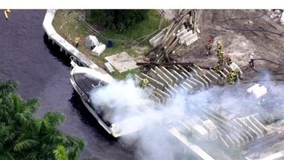 إصابة 13 شخصا بانفجار زورق في ولاية فلوريدا الأمريكية