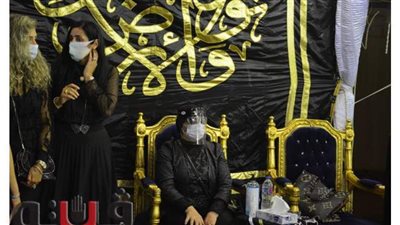 شهيرة في عزاء زوجها محمود ياسين: 