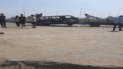 مصرع شخصين  وإصابة 2 آخرين فى حادث تصادم  بكفر شكر