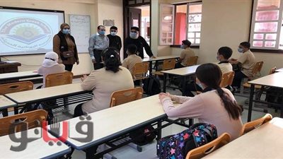 مدارس بورسعيد تستقبل طلابها بأجهزة قياس الحرارة ومواد التعقيم | فيديو وصور