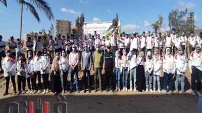 100 شاب وفتاة يشاركون في مشروع الخدمة العامة  بكفر الشيخ | صور