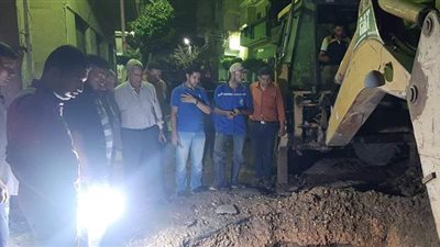 بعد 8 ساعات عمل.. عودة المياه بعد الانتهاء من إصلاح كسر بالمنصورة