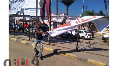 تطهير بالوعات الأمطار استعدادا للشتاء بأبو النمرس | صور