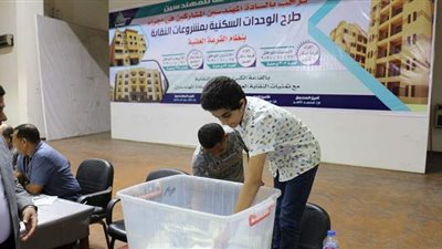 نقابة المهندسين تجري القرعة العلنية لوحدات إسكان العبور بعدد ٨٩ وحدة | صور