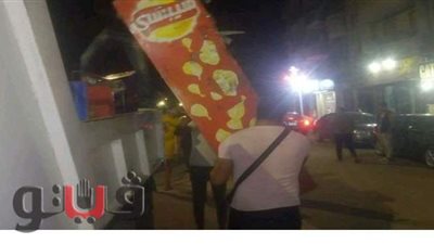 حملة ليلية بحي ثان  الإسماعيلية لرفع الإشغالات | صور