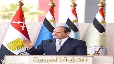 السيسي من الكلية الحربية: أمر عظيم أن تقدم الأسر المصرية أبنائها لأجل خاطر بلدنا.. قوة الجيش عظيمة وقادرة على حماية الأرض.. ومش بنعتدي على حد