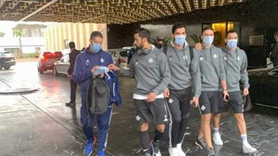 بيراميدز في طريقه لملعب محمد الخامس استعدادا لمواجهة حوريا| صور