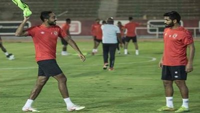 كهربا يشارك في مران الأهلي استعدادا للوداد