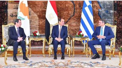 رئيس قبرص يستعرض  نتائج  القمة الثلاثية بين مصر وقبرص واليونان