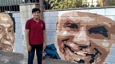 إمام الدعاة و طبيب الغلابة.. جداريات تزين ميادين وشوارع المنصورة |صور