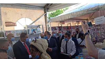 افتتاح معرض المنصورة الاول للكتاب بحديقة شجرة الدر | فيديو وصور