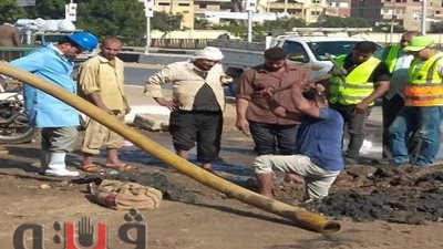 محافظ الشرقية: إعادة فتح طريق عبد المنعم رياض بعد إصلاح ماسورة مياه