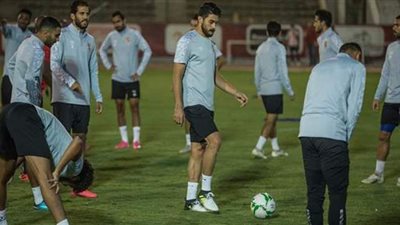 مروان محسن ينتظم في مران الأهلي الجماعي