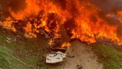 النيابة تستمع لأقوال العمال في حريق مصنع طوب بالصف