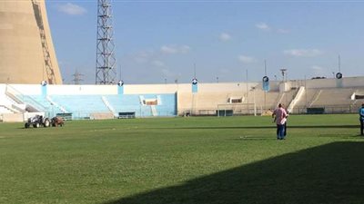 غزل المحلة يبدأ تطوير أرضية الاستاد استعدادا للدوري الممتاز | صور